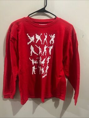 Fortnite Red Long-Sleeve Graphic Tee for Kids